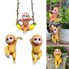 Monkey Pots Hangers, Artisanal Planter Pots Hangers Home Accent for Flower Pots Living Space Shop Display Item