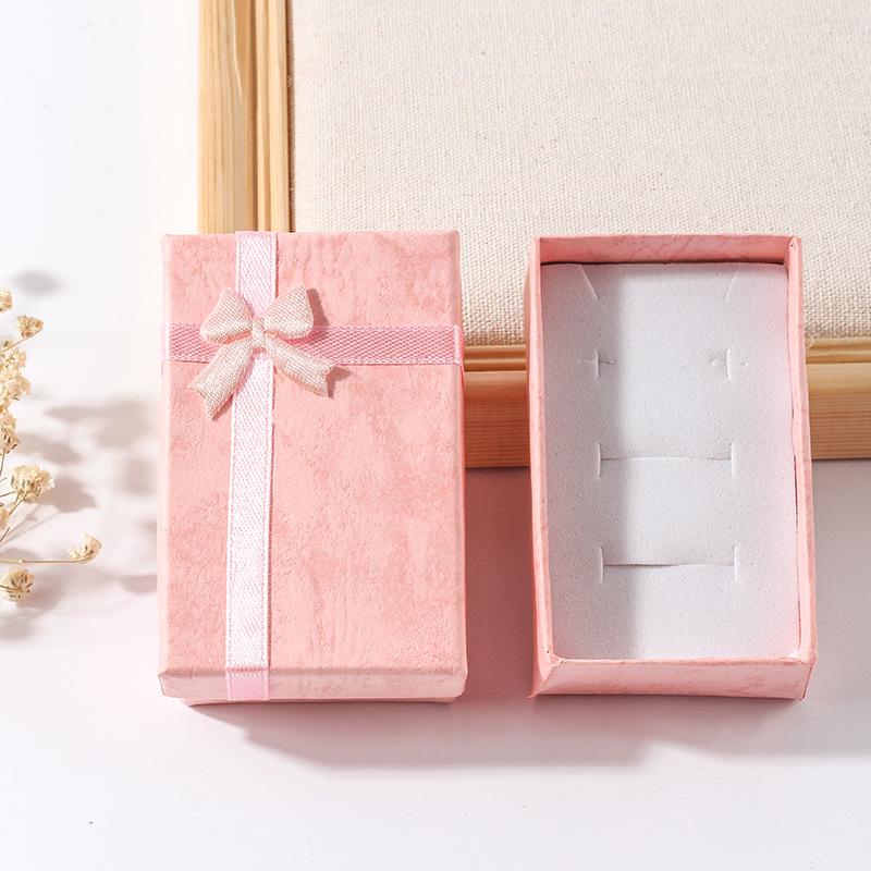 

5 * 8Cm jewelry box, jewelry box, ring box, stud earring box, pendant box, necklace box, gift packaging box. рожевий