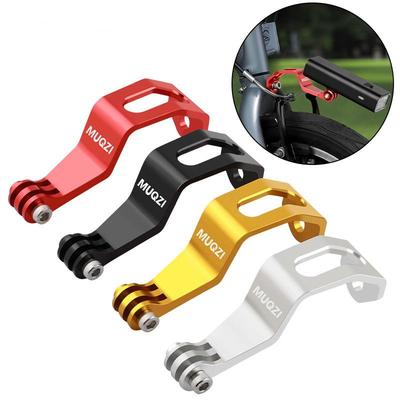 1 Set Aluminum Alloy Bike Headlight Mount Folding Bike Fork Mount For Flashlight Sport Camera Bicycle Front Light Mount Bracket