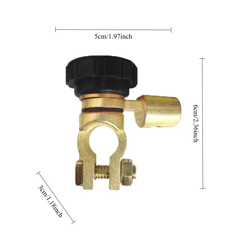 Car Battery Terminal Switch, Quick Disconnect Isolator Truck Parts Auto Parts Battery Disconnect In Black