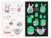 Luminous In Dark Cartoon Easter Temporary Tattoo Waterproof Sweatproof Party Favors for Kids Stickers