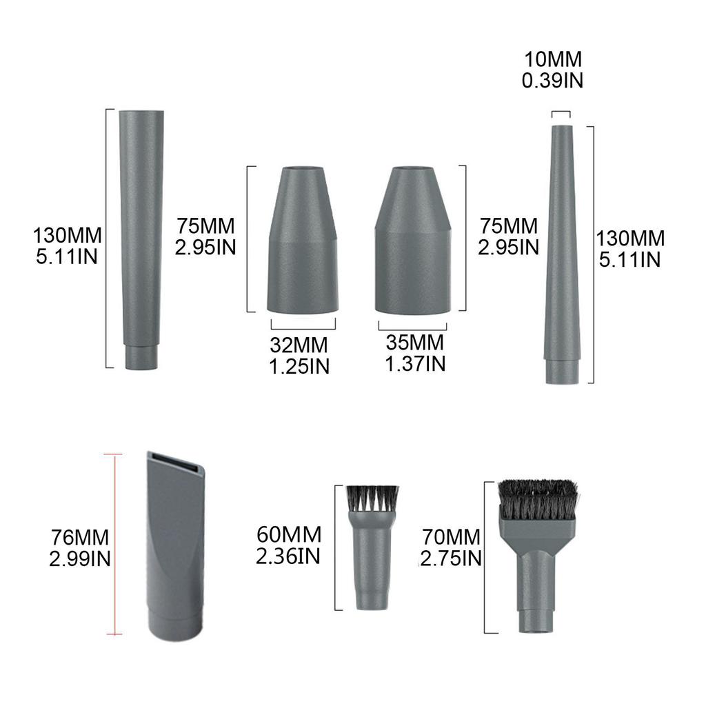 For 32mm/35mm Vacuum Cleaner Attachment Brush Nozzle Home Dusting Crevice Stair Tool Kit Quick Release Spare Accessories