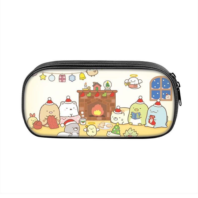 Sumikkogurashi Character Pencil Case With Large Capacity Nylon Storage Bag For Students