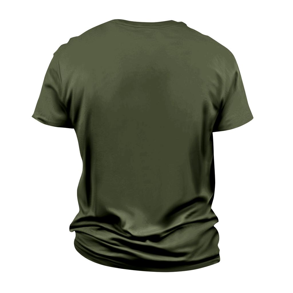 Men's  Neck Short-Sleeve T-Shirt With American Political Print