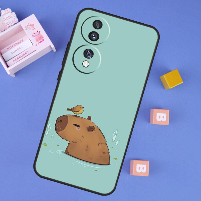 Capybara Spa Case For Honor X8b X9b X8a X9a X6a X7a X6 X7 X8 X9 Honor 90 Lite 70 50 Magic 5 6 Pro Cover