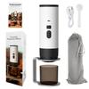 Tragbare elektrische Kaffeemaschine 3-in-1 Kapsel-Kaffeemühle Reise-Kaffeemaschine mit kabelloser Heizung für Auto und Zuhause Camping