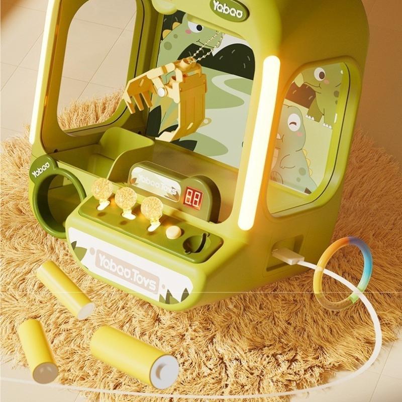 Clip Dolls Game Machine Children Electric Coin Operated Mini Claw Crane Machines With Music Lights Kids Birthday Christmas Gifts