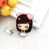 Cartoon Nurse Doctor Retractable Reel ID Badge Label Name Card Tag Clip