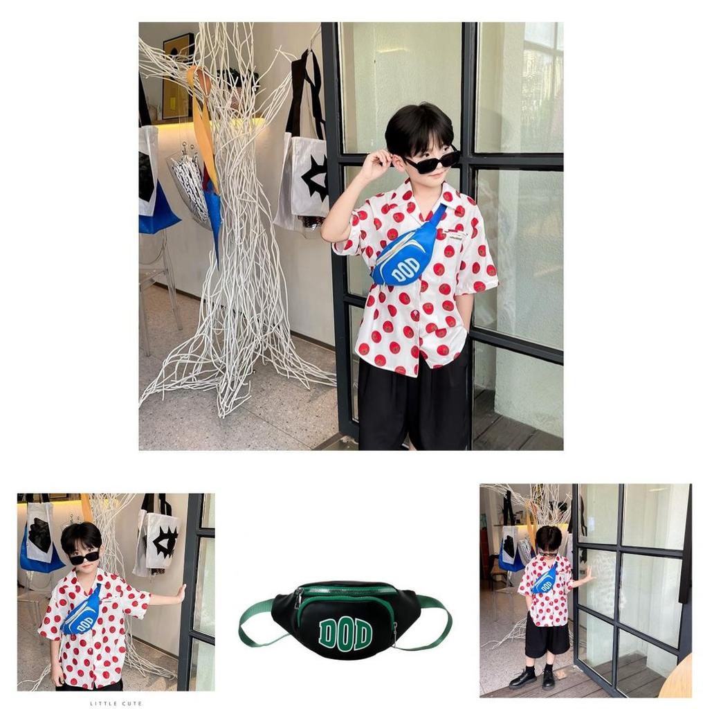 Fashionable Color Blocking Design Letter Printed Children Casual Shoulder Bag For School Use