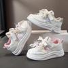 2026 Kids' Cartoon Board Shoes - Spring/Autumn, White Princess Sports Sneakers, Korean Style for Girls