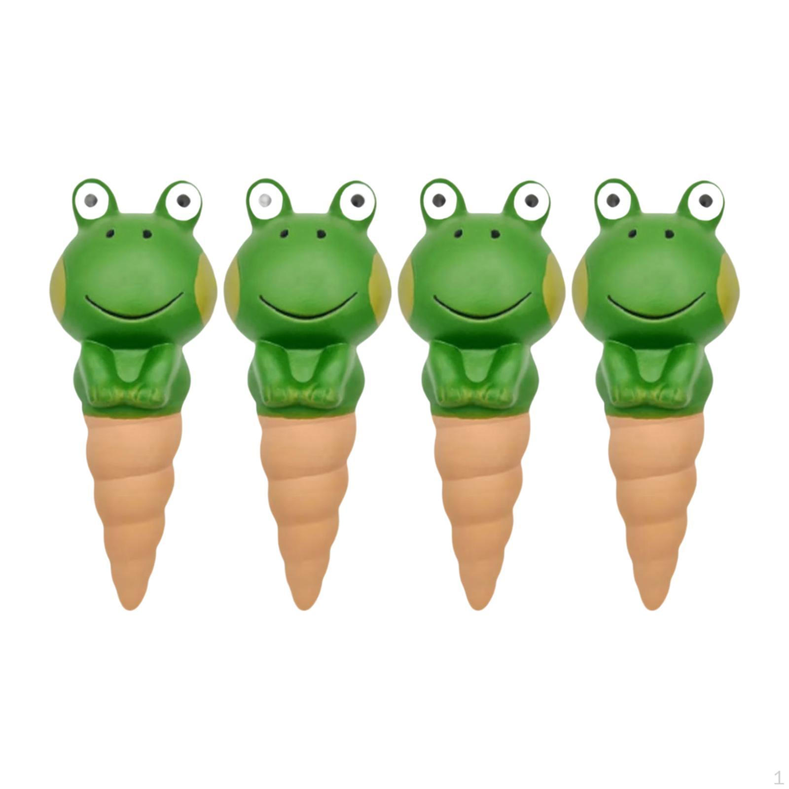 

4 Frog Automatic Watering Stakes for Potted Plants Style B