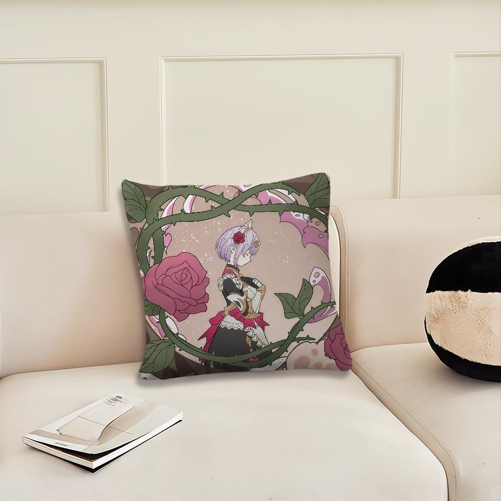 

Game Genshin Impact cute d cushion cover Pillow Cover Decoration Room Home Sofa living Office Car Nordic Simplicity 12x12Inch