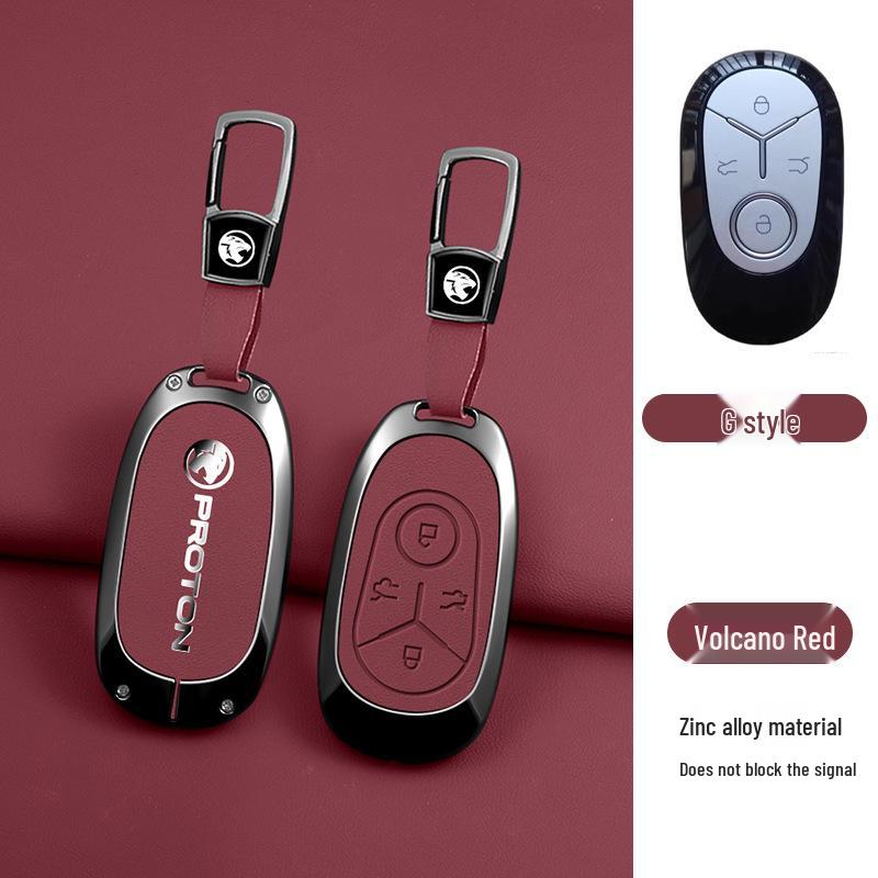 Proton e.MAS 5-Key Metal Case with Buckle: High-End Remote Control Protective Pouch and Chain for Men
