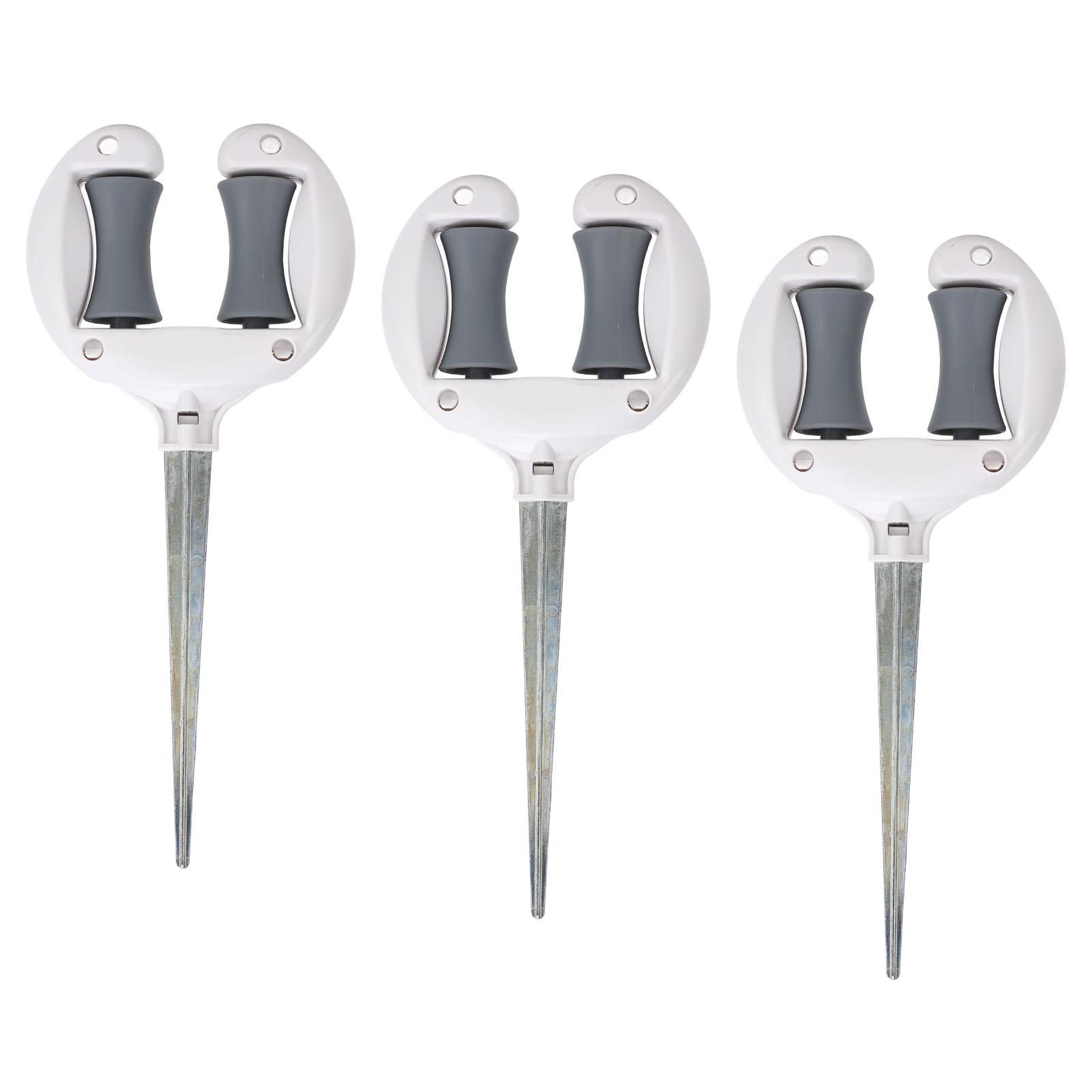 

Pack of 3 Hose Spike for Garden, Water Sprinkler Hose Support Spike, Soft Water Pipe Positioning, Pointed Head, Lawn Hose Spike Holder for