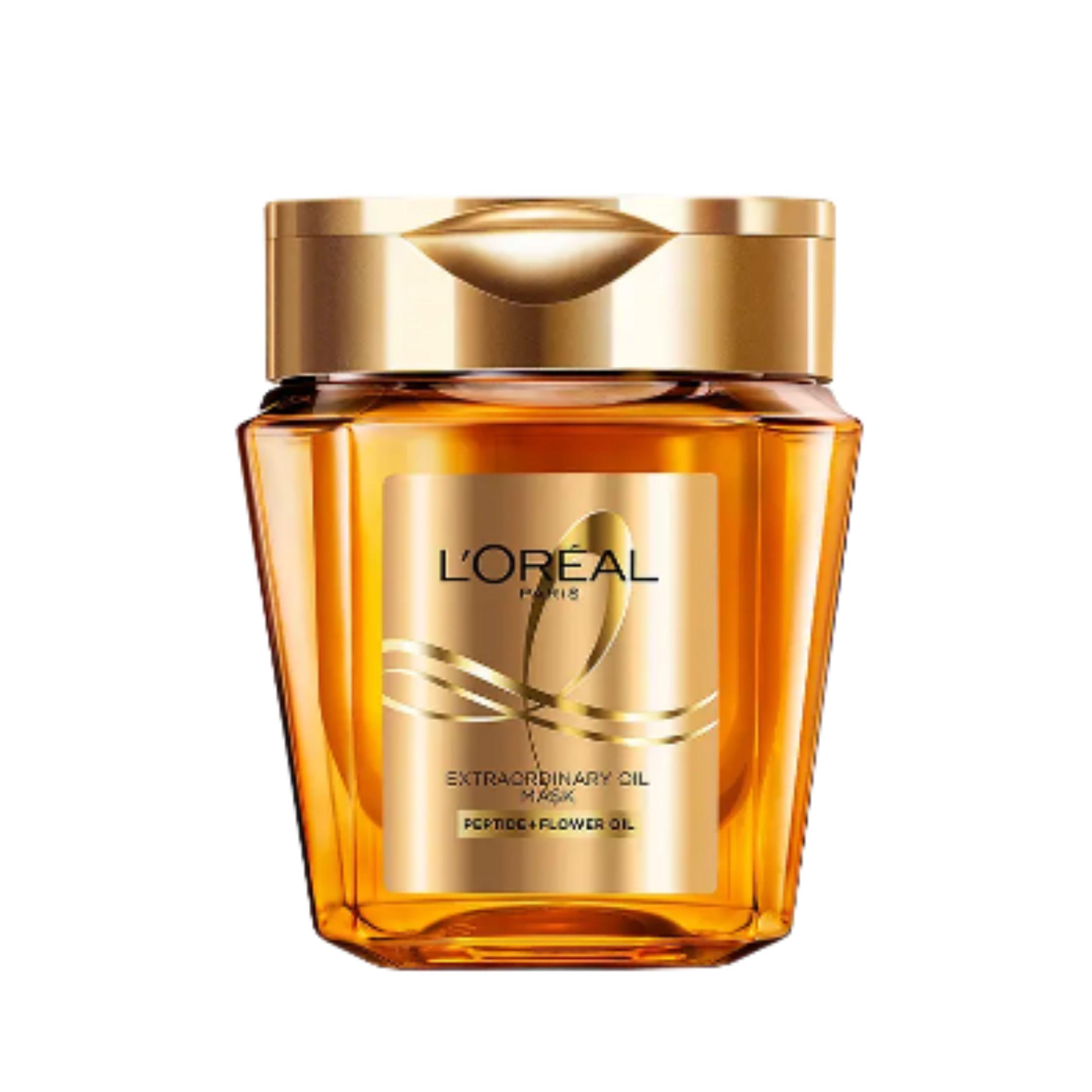 L Oréal Paris Extraordinary Oil Hair Mask Salon Care Set – Intensive Repair for Extremely Damaged Hair (250ml + 250ml)