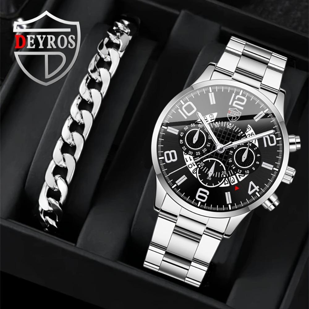 Watch 2-Piece Set Men S Watch Business Watch Quartz Watch Set