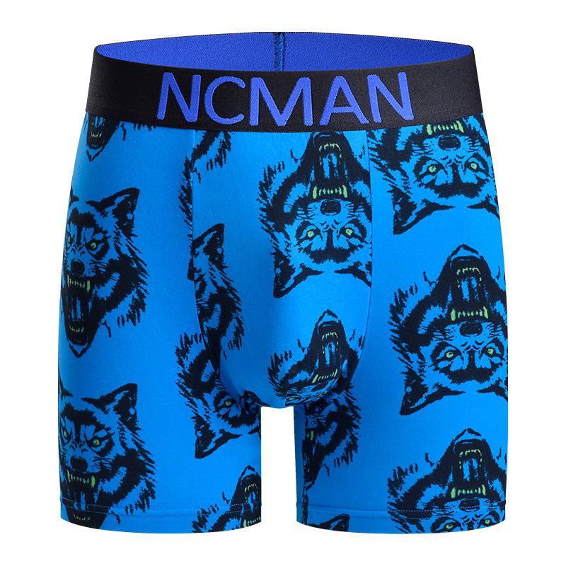 

Мужские дышащие спортивные боксеры-брифы из ледяного шелка, новые боксеры, тренд 3XL небесно-голубой