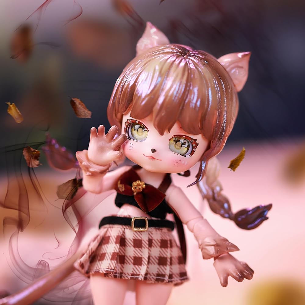 Icy Fortune Days Beast Series 14cm BJD Doll Set PVC ABS Gift Decoration DIY Exercise Collection Girl Doll Cat