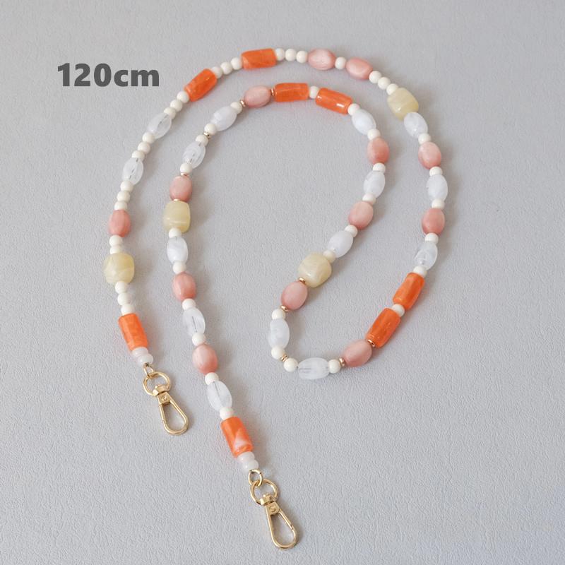 New Fashion Woman Bag Accessory Detachable Candy Beaded Chains Cute Acrylic Luxury Strap Women Elegant Bag Acrylic Handle Chain
