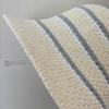 Summer Essential Striped Basin Hat with Knitted Hollow Out Design Foldable for Beach Sunshade