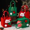 Santa Mini Felt Candy Bag Cute Xmas Snacks Handbag Cookies Storage Bag  New Year Gift