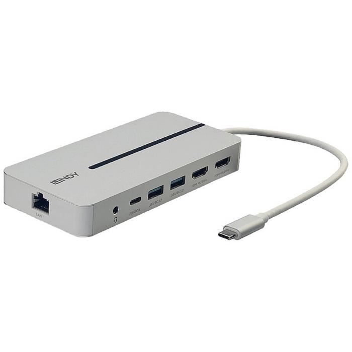 Station d'accueil USB-C - LINDY - 43360 - Universel - Premium - Compatible PC/MacBook M1/M2
