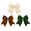 4PCS Christmas Velvet Bows Rustic Wreath Bows Vintage Xmas Ribbon Bow Holiday Ornaments Christmas Tree Garland DIY Craft