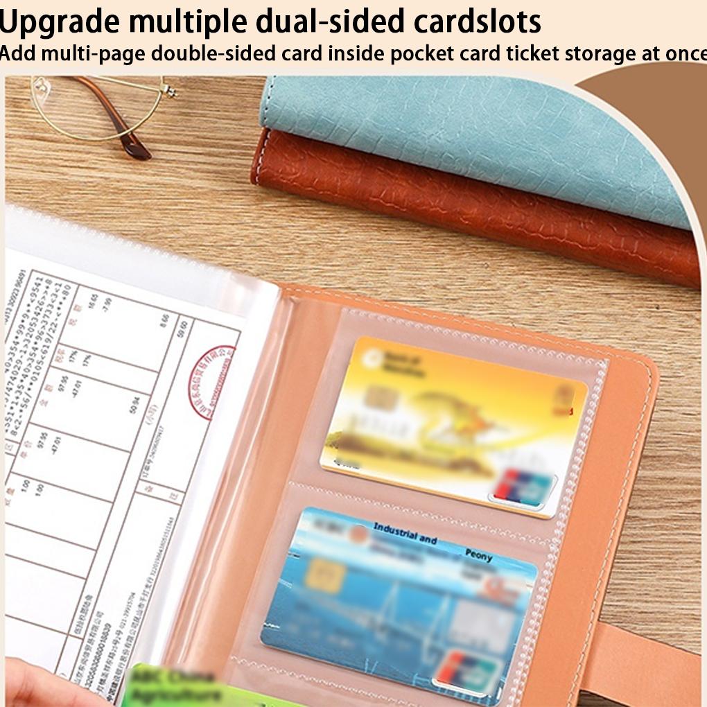 Money Saving Book Wallet Double-sided Card Slot Storage Envelopes With Multifunctional - Savers, Families, and Hospital