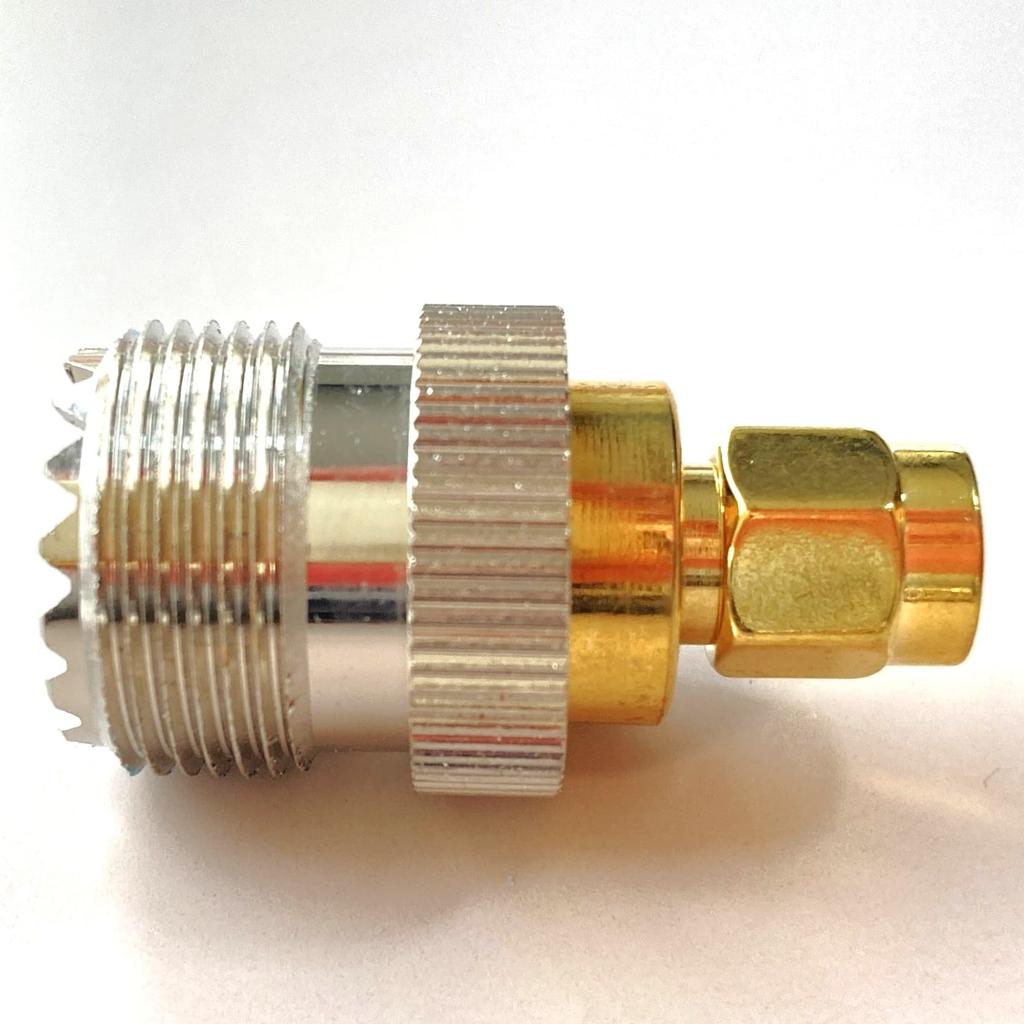 M-Type Female to SMA Male Adapter (MJ-SMA-P) - Set of 2 for Amateur Radio and Other Wireless Communications