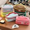 Macaron Color Fresh Makeup Bags Handbag Toiletries Bag Contrast Color Cosmetic Bag  Student