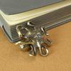 Retro Brass Octopus Ornament Miniatures Sea Animal Figurines Desktop Copper Tea Pet Craft Home Decorations Gift