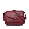 Dámská měkká PU kůže Vintage stylová crossbody taška