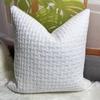 Custom Luxury Hotel Throw Pillow Cushion Cover Velvet Fabric Woven Animal Printing Soft Living Textured Black White Piping