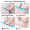 Reusable Travel Roll-Up Vacuum Storage Bag for Clothes Travel Packing Space Saver Bags for Suitcases & Home Organization