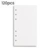 120 Sheets A6 Loose Leaf Paper Refillable Notebook Inserts Smooth Writing Inserts Detachable Planner Pages for Planning Weekly Schedule Budgeting