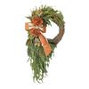 Indoor Festive Wreath Holiday Wreath Rustic Hydrangea Wreath with Burlap Bow Farmhouse Wall Door Hanging Decor for Home