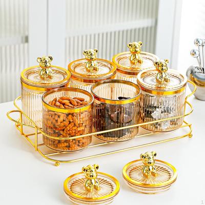 Divided Dried Fruit Plates Multi Use Modern with Lid Home Decorative Serving Tray Nordic Stylish for