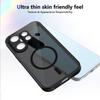 KEYSION Magnetic Phone Case for VIVO X200 FE Soft Silicone+PC Matte Translucent Black Shockproof Cover for VIVO X200 FE