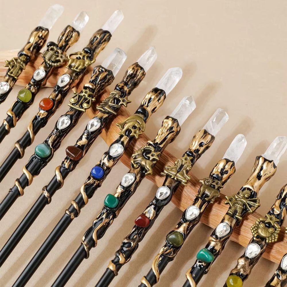Zodiac Crystal Magic Wand Crystal Ball Magic Scepter Creative Fairy Stick Holiday Gift