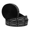 1PCS 10 Yards 1.3cm English Words Printed Ribbon     Wrap Belt for Party (beige)