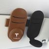Car Sunglasses Holder Sun Visor Glasses Clip PU Leather Eyeglasses Clip Car Accessories For Model3 Model X Model S Model Y