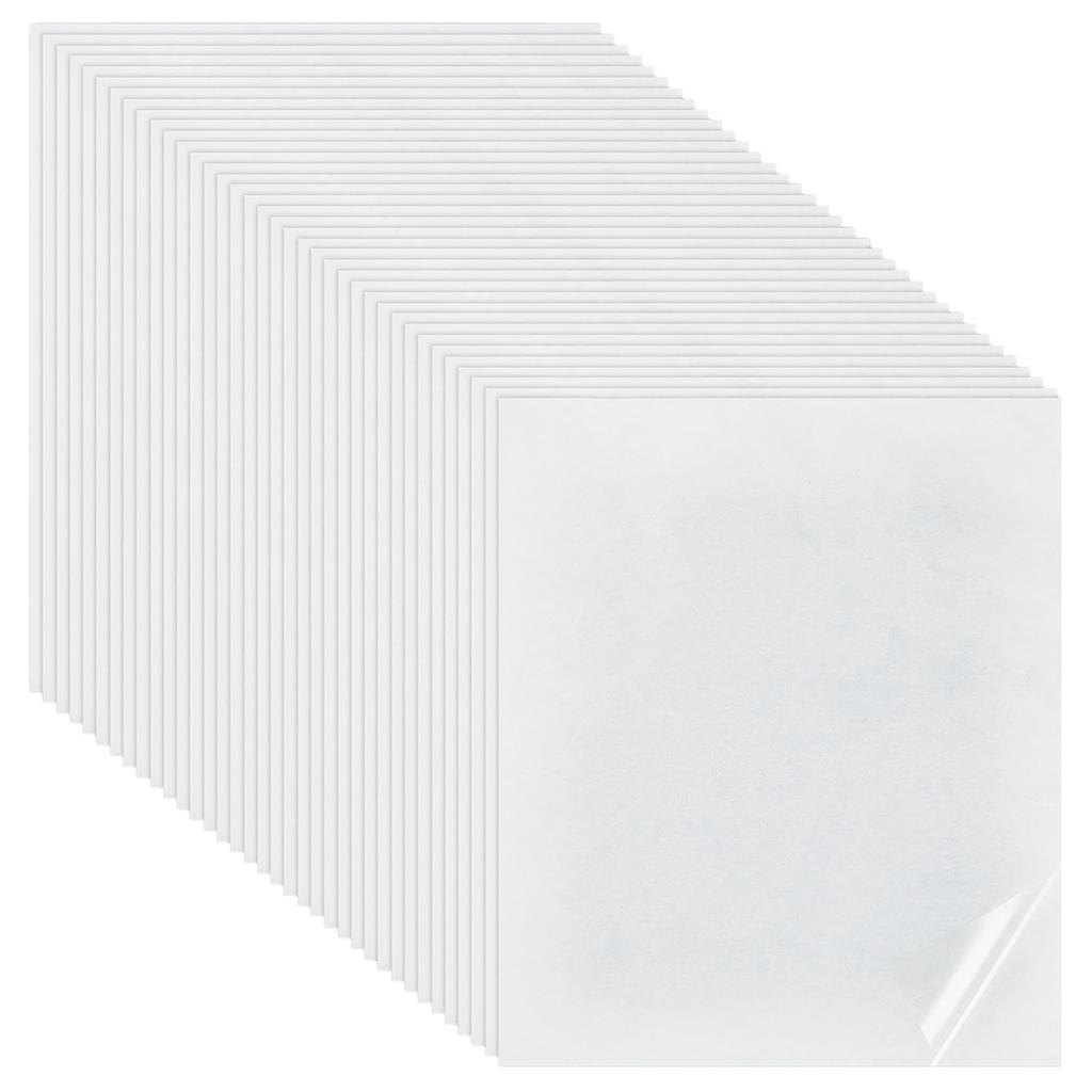 2025+ 36 PCS Iron on Double Sided Adhesive Sheets 9.8x11 Inch Hot Melt Adhesive Film Patch Magic Fabric Repair Iron-on Patch