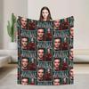 Warm Vintage Style Throw Blanket by Jonathan Bailey  Soft Flannel Decorative Bedspread for Couch Chair or Sofa Cover
