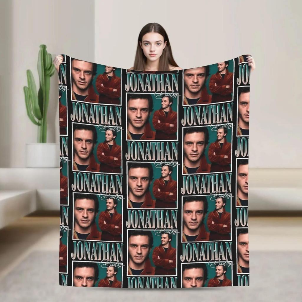 Warm Vintage Style Throw Blanket by Jonathan Bailey Soft Flannel Decorative Bedspread for Couch Chair or Sofa Cover