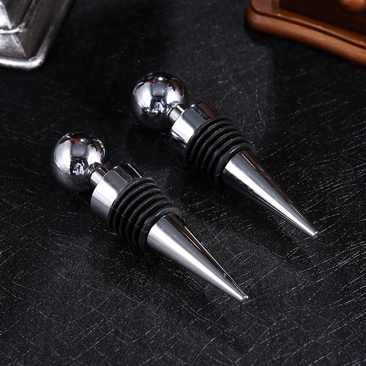 Disposable Stainless Steel Silicone Wine Bottle Stopper With Bar Accessories Weddings Parties Events
