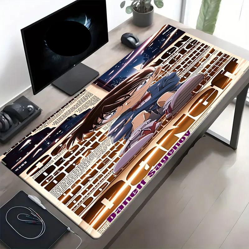 Detective Conan Print Mouse Pad, Anti‑Slip Desktop keyboard Mat, for PC Laptop Gaming Working Daily Use, Cool Festival Surprise Gift