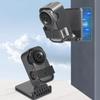 Magnetic Desktop Mount Stand for Dedicated Thumb Sized Panoramic Camera Adjustable Angle ABS Metal Base Black
