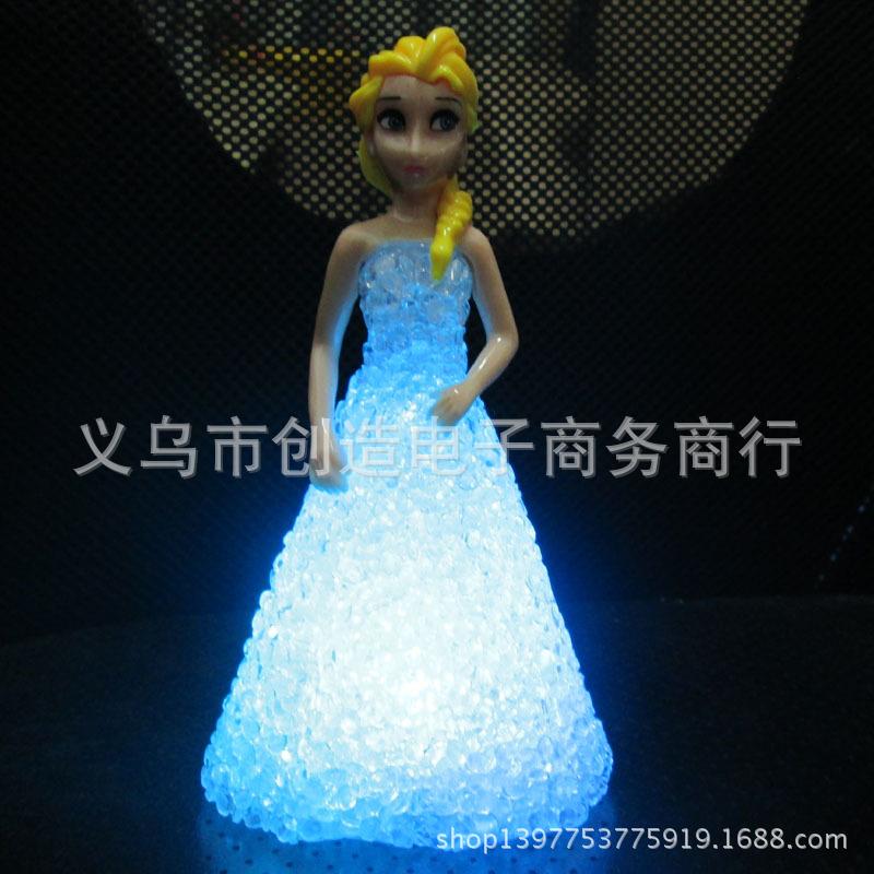 Seven-Color Frozen Elsa LED Night Light - Creative Gift