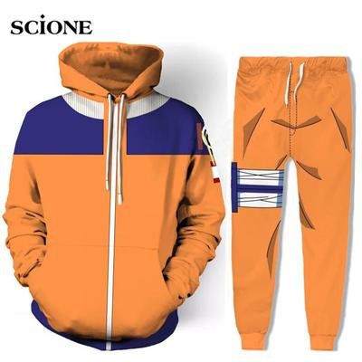 S~5XL Anime Cosplay Costume Sets Uzumaki Cosplay Costume Warm Hoodie Sweater Pants Jacket Spring Autumn Sweatshirts Hoodie Unisex Oversize