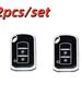 2pcs Car Key Case Covers For Mitsubishi ASX ASH Outlander Lancer EX Galant Pajero L200